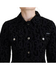 Dolce & Gabbana Chic Leopard Pattern Denim Jacket