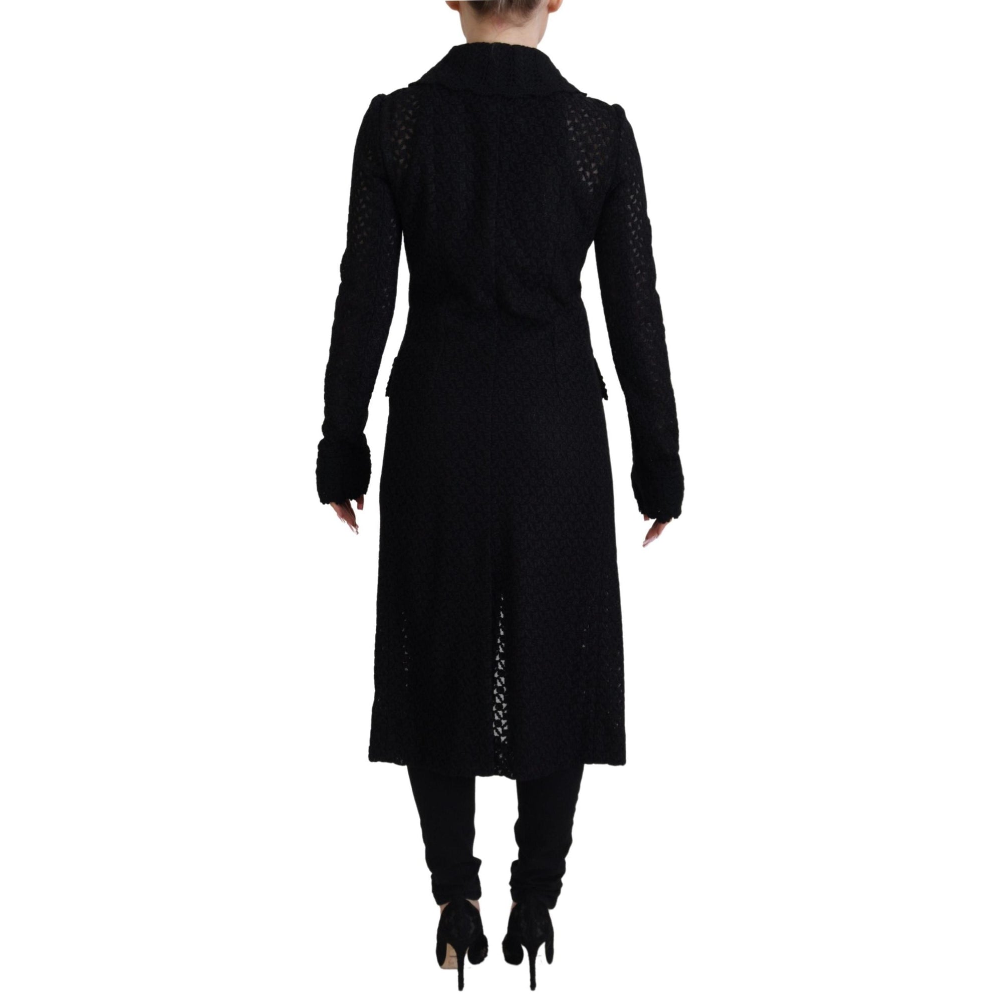 Dolce & Gabbana Classic Button Down Knitted Long Jacket