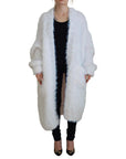 Dolce & Gabbana Elegant White Long Sleeve Cardigan Jacket