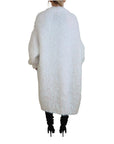 Dolce & Gabbana Elegant White Long Sleeve Cardigan Jacket