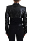 Dolce & Gabbana Elegant Cropped Black Designer Jacket