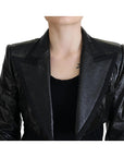 Dolce & Gabbana Elegant Cropped Black Designer Jacket