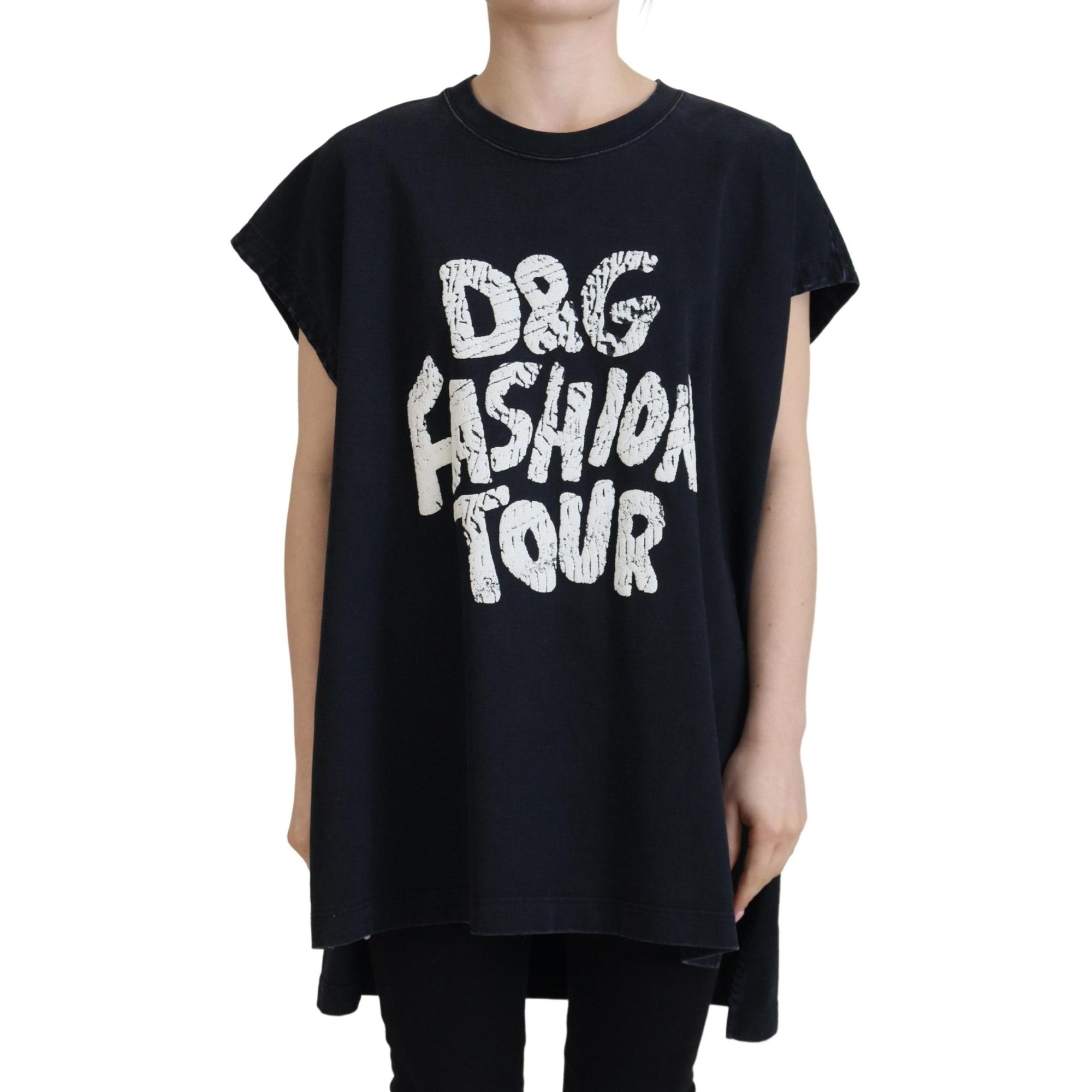 Dolce & Gabbana Elegant Cotton Round Neck Tee with Print
