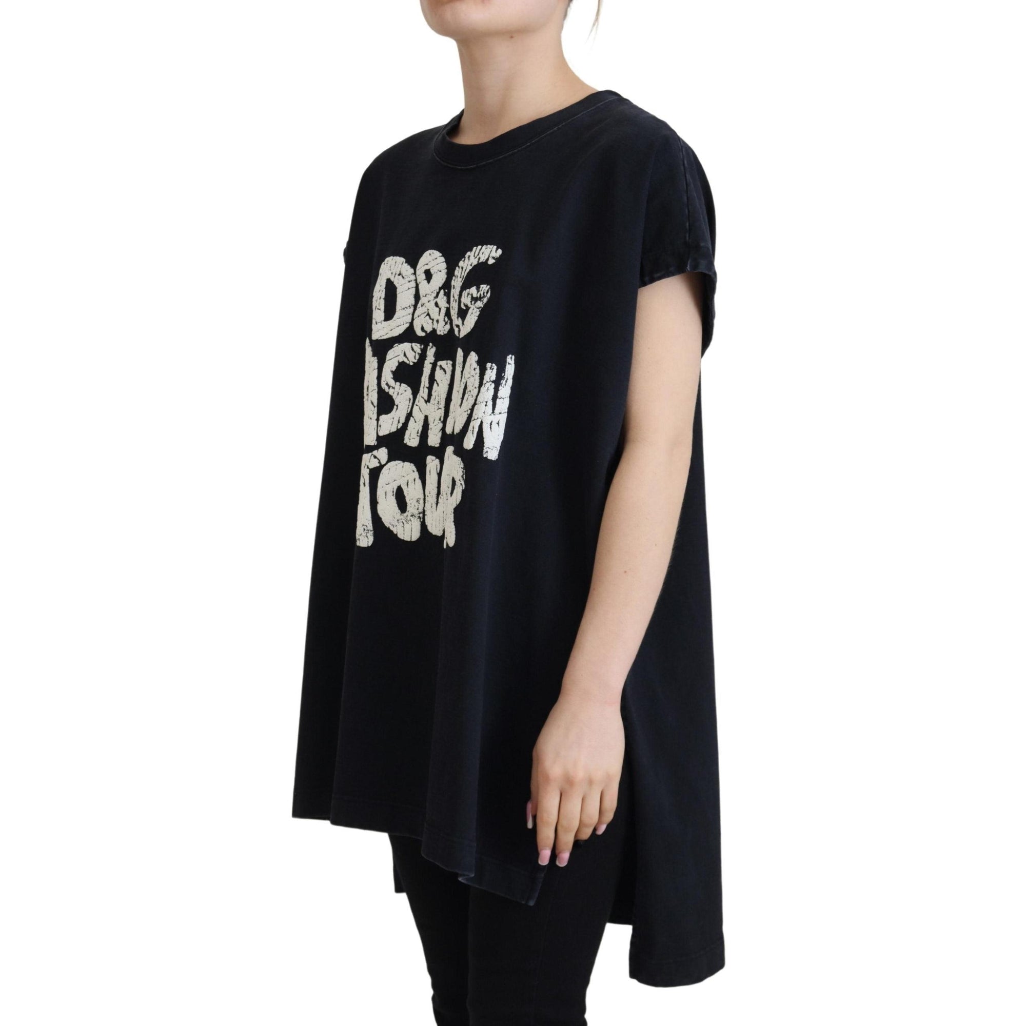 Dolce & Gabbana Elegant Cotton Round Neck Tee with Print