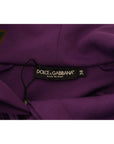 Dolce & Gabbana Elegant Purple Floral Pullover Sweater