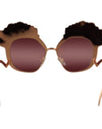 Dolce & Gabbana Chic Rose Sequin Embroidered Sunglasses