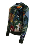 Dolce & Gabbana Jungle Embroidered Wool-Silk Sweater