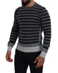 Dolce & Gabbana Elegant Striped Wool Crewneck Sweater