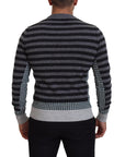Dolce & Gabbana Elegant Striped Wool Crewneck Sweater