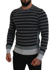 Dolce & Gabbana Elegant Striped Wool Crewneck Sweater