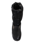 Dolce & Gabbana Elegant Mid-Calf Boots in Black Polyester