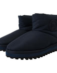 Dolce & Gabbana Elegant Ankle Height Blue Boots for Sophisticated Style