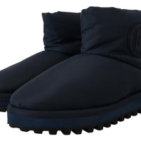 Dolce & Gabbana Elegant Ankle Height Blue Boots for Sophisticated Style