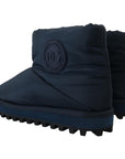 Dolce & Gabbana Elegant Ankle Height Blue Boots for Sophisticated Style