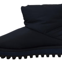 Dolce & Gabbana Elegant Ankle Height Blue Boots for Sophisticated Style