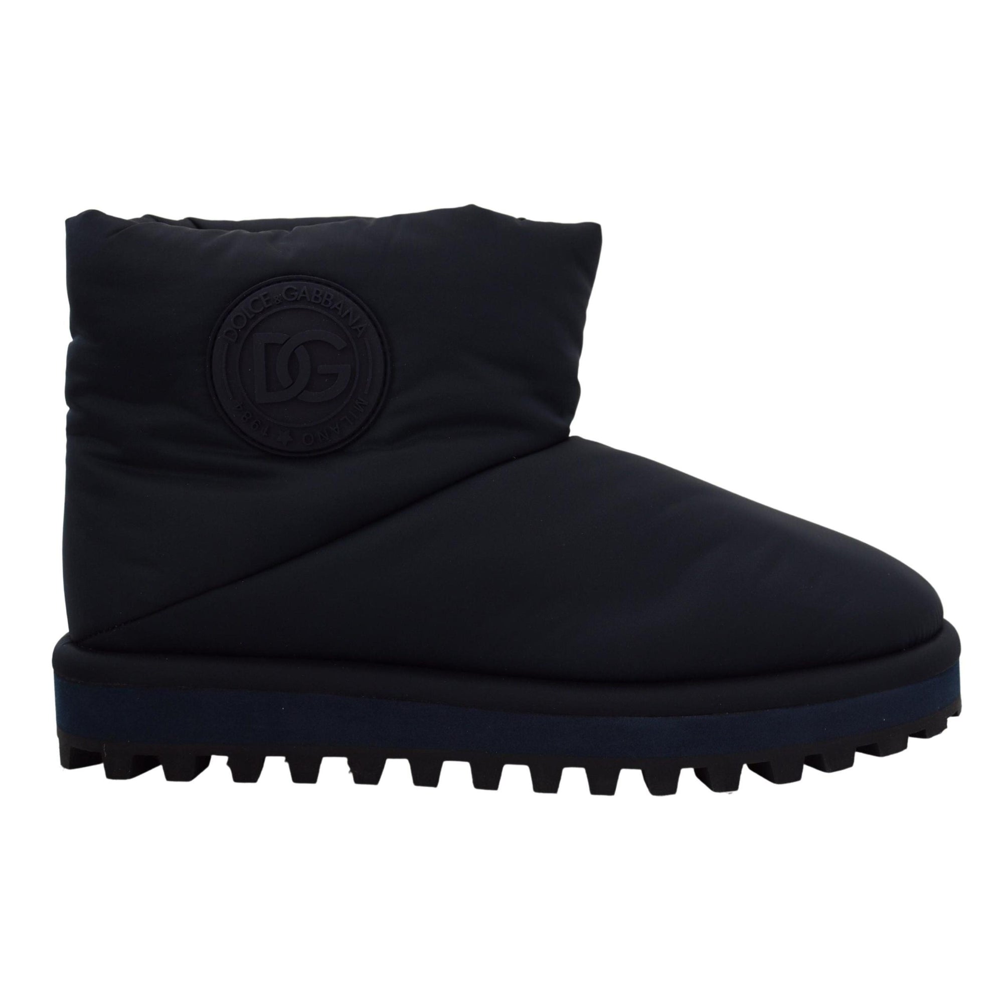 Dolce & Gabbana Elegant Ankle Height Blue Boots for Sophisticated Style