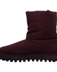 Dolce & Gabbana Elegant Bordeaux Mid Calf Boots