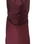 Dolce & Gabbana Elegant Bordeaux Mid Calf Boots