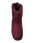 Dolce & Gabbana Elegant Bordeaux Mid Calf Boots