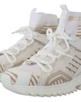 Dolce & Gabbana Elegant White Beige SORRENTO Sneakers