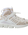 Dolce & Gabbana Elegant White Beige SORRENTO Sneakers