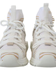 Dolce & Gabbana Elegant White Beige SORRENTO Sneakers