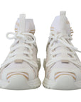 Dolce & Gabbana Elegant White Beige SORRENTO Sneakers