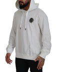 Dolce & Gabbana Stunning White Hooded Sweater