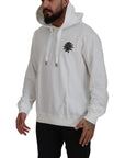 Dolce & Gabbana Stunning White Hooded Sweater