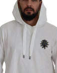 Dolce & Gabbana Stunning White Hooded Sweater