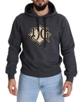 Dolce & Gabbana Elegant Grey Cotton Hooded Sweatshirt