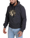 Dolce & Gabbana Elegant Grey Cotton Hooded Sweatshirt