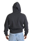 Dolce & Gabbana Elegant Grey Cotton Hooded Sweatshirt