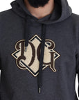 Dolce & Gabbana Elegant Grey Cotton Hooded Sweatshirt