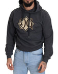 Dolce & Gabbana Elegant Grey Cotton Hooded Sweatshirt