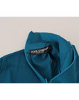 Dolce & Gabbana Elegant Blue Cotton Pullover Sweater