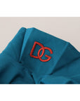 Dolce & Gabbana Elegant Blue Cotton Pullover Sweater