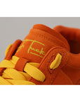 Dolce & Gabbana Chic Orange Suede Lace-Up Sneakers