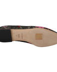 Dolce & Gabbana Multicolor Leather and Fabric Flats with Sacred Heart Patch