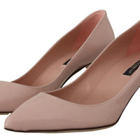 Dolce & Gabbana Elegant Patent Leather Heels in Pink