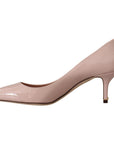 Dolce & Gabbana Elegant Patent Leather Heels in Pink