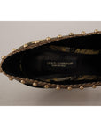 Dolce & Gabbana Elegant Gold Jacquard Brocade Pumps