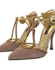 Dolce & Gabbana Elegant Pink Crystal Pumps with High Heels