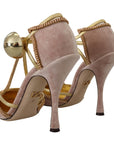 Dolce & Gabbana Elegant Pink Crystal Pumps with High Heels