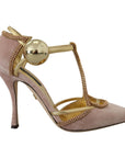 Dolce & Gabbana Elegant Pink Crystal Pumps with High Heels
