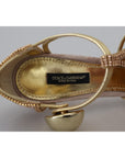 Dolce & Gabbana Elegant Pink Crystal Pumps with High Heels