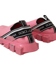Dolce & Gabbana Chic Pink Sorrento Slip-On Sneakers