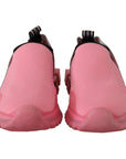 Dolce & Gabbana Chic Pink Sorrento Slip-On Sneakers