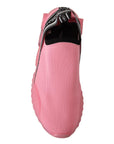 Dolce & Gabbana Chic Pink Sorrento Slip-On Sneakers