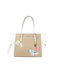 Michael Kors Gilly Large Travel Miami Print Signature PVC Tote Handbag Purse